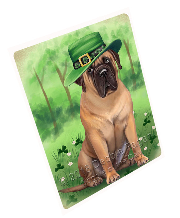 St. Patricks Day Irish Portrait Bullmastiff Dog Magnet Mini (3.5" x 2") MAG50133