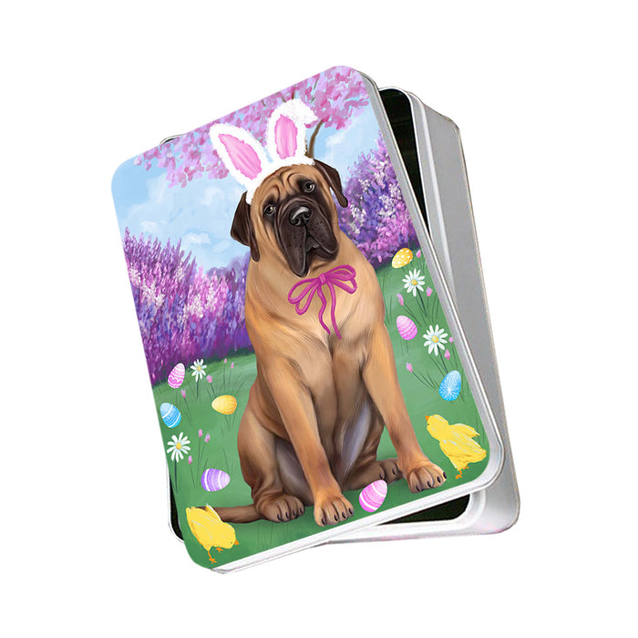 Bullmastiff Dog Easter Holiday Photo Storage Tin PITN49082