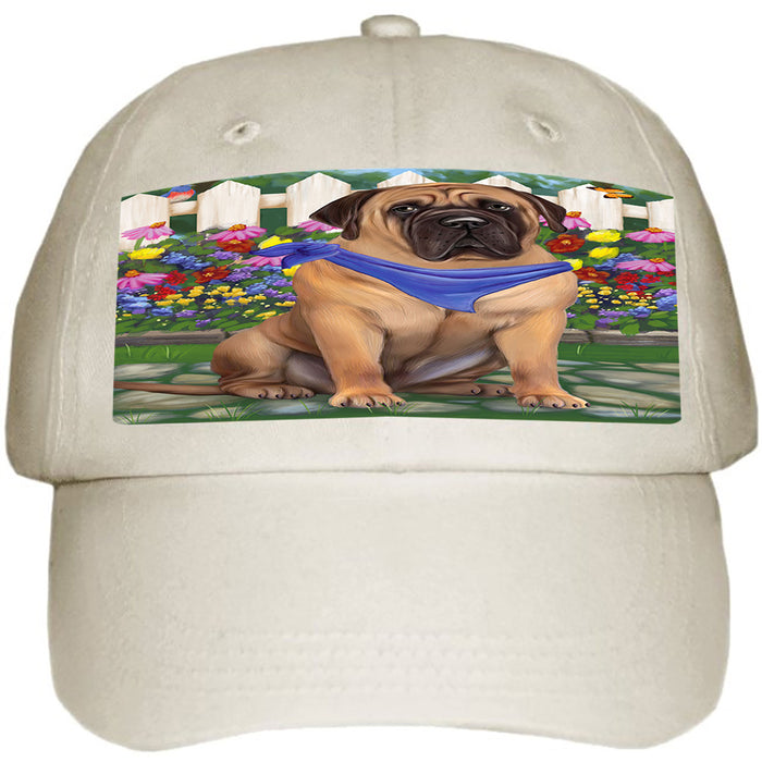 Spring Floral Bullmastiff Dog Ball Hat Cap HAT53211