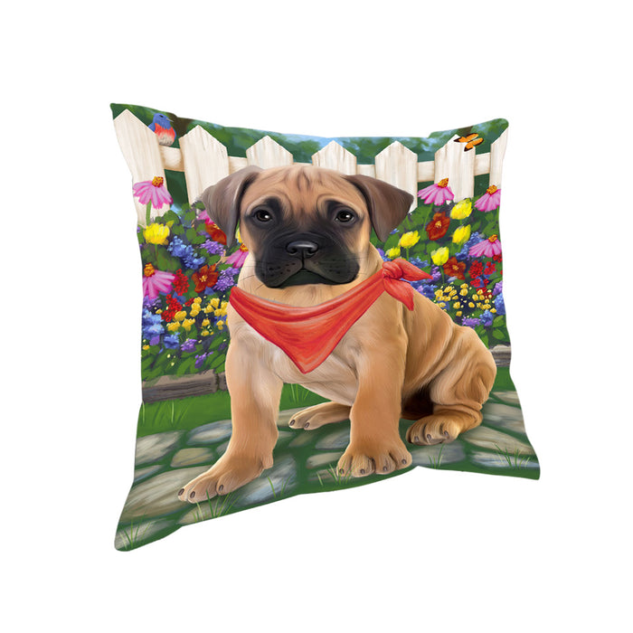Spring Floral Bullmastiff Dog Pillow PIL55168