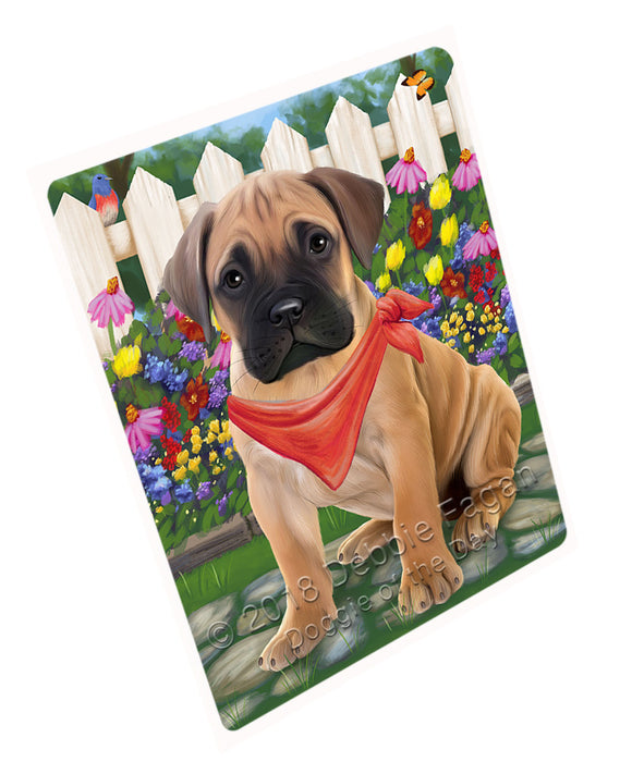 Spring Dog House Bullmastiffs Dog Tempered Cutting Board C53349