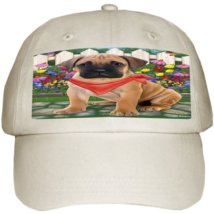Spring Floral Bullmastiff Dog Ball Hat Cap HAT53217