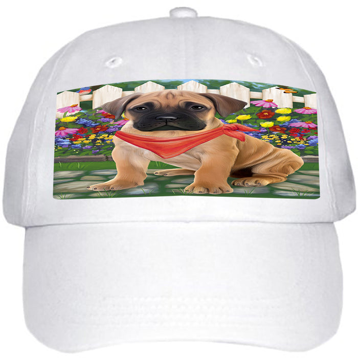 Spring Floral Bullmastiff Dog Ball Hat Cap HAT53217