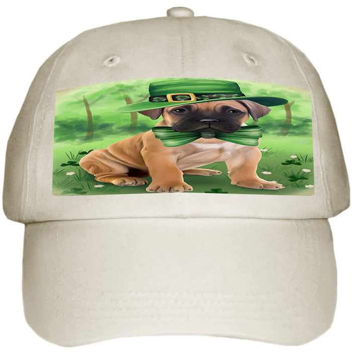 St. Patricks Day Irish Portrait Bullmastiff Dog Ball Hat Cap HAT50004