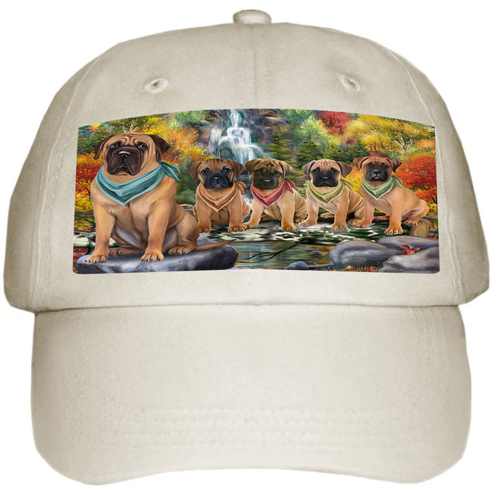 Scenic Waterfall Bullmastiffs Dog Ball Hat Cap HAT59277
