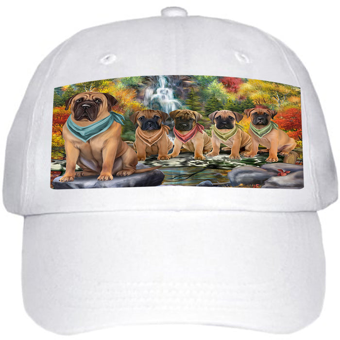 Scenic Waterfall Bullmastiffs Dog Ball Hat Cap HAT59277