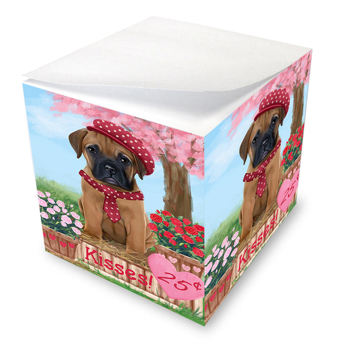 Rosie 25 Cent Kisses Bullmastiff Dog Note Cube NOC54498