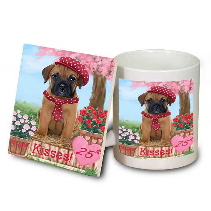 Rosie 25 Cent Kisses Bullmastiff Dog Mug and Coaster Set MUC56418