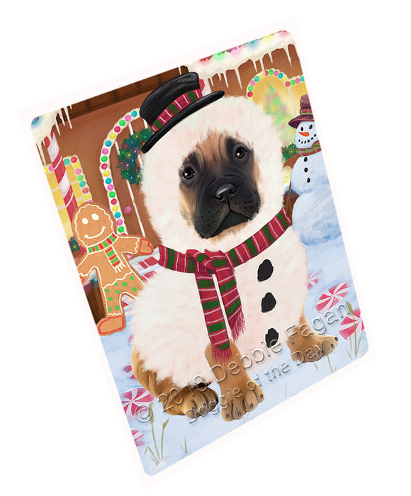Christmas Gingerbread House Candyfest Bullmastiff Dog Large Refrigerator / Dishwasher Magnet RMAG99618