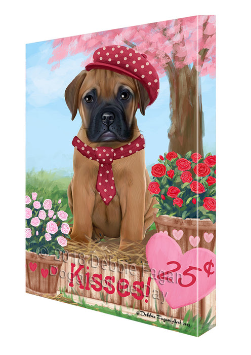 Rosie 25 Cent Kisses Bullmastiff Dog Canvas Print Wall Art Décor CVS130058