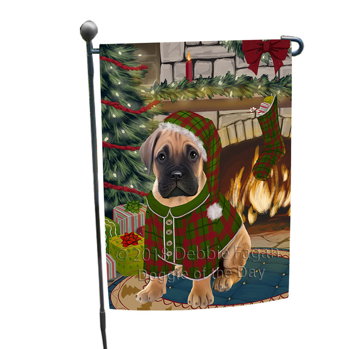 The Stocking was Hung Bullmastiff Dog Garden Flag GFLG55550