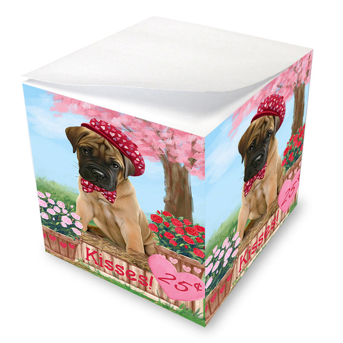 Rosie 25 Cent Kisses Bullmastiff Dog Note Cube NOC54499