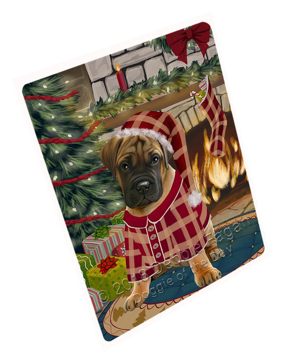 The Stocking was Hung Bullmastiff Dog Large Refrigerator / Dishwasher Magnet RMAG93816
