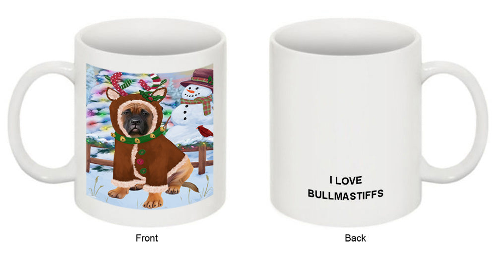 Christmas Gingerbread House Candyfest Bullmastiff Dog Coffee Mug MUG51624