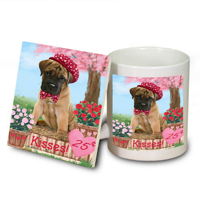 Rosie 25 Cent Kisses Bullmastiff Dog Mug and Coaster Set MUC56419