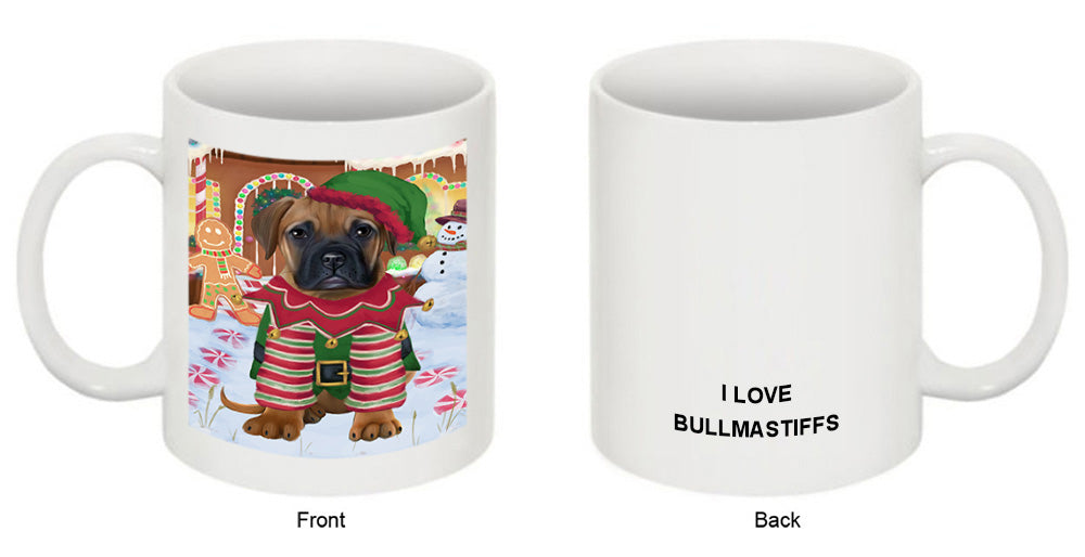 Christmas Gingerbread House Candyfest Bullmastiff Dog Coffee Mug MUG51625