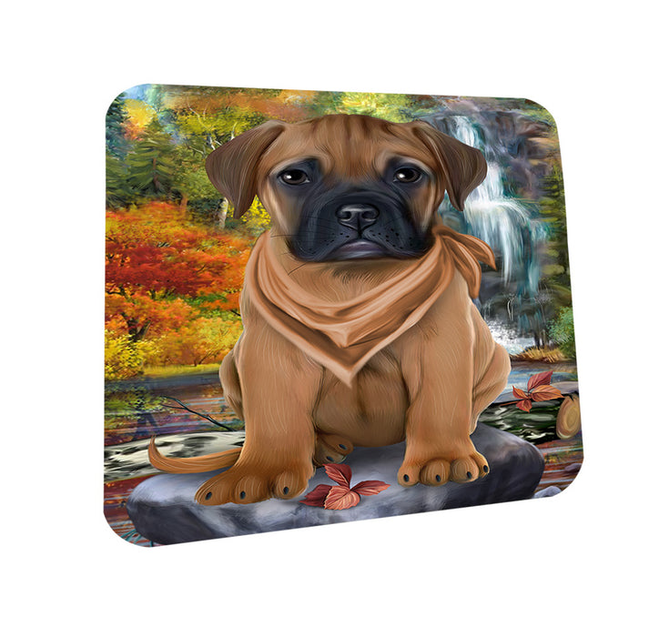Scenic Waterfall Bullmastiff Dog Coasters Set of 4 CST51811