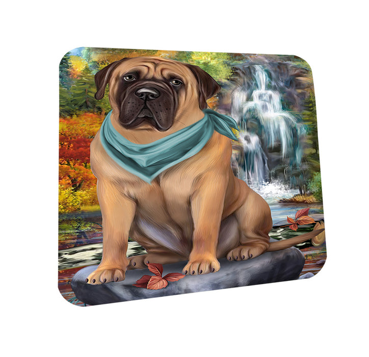 Scenic Waterfall Bullmastiff Dog Coasters Set of 4 CST51812