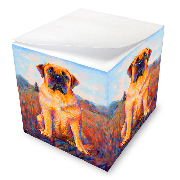 Mystic Blaze Bullmastiff Dog Note Cube NOC55224