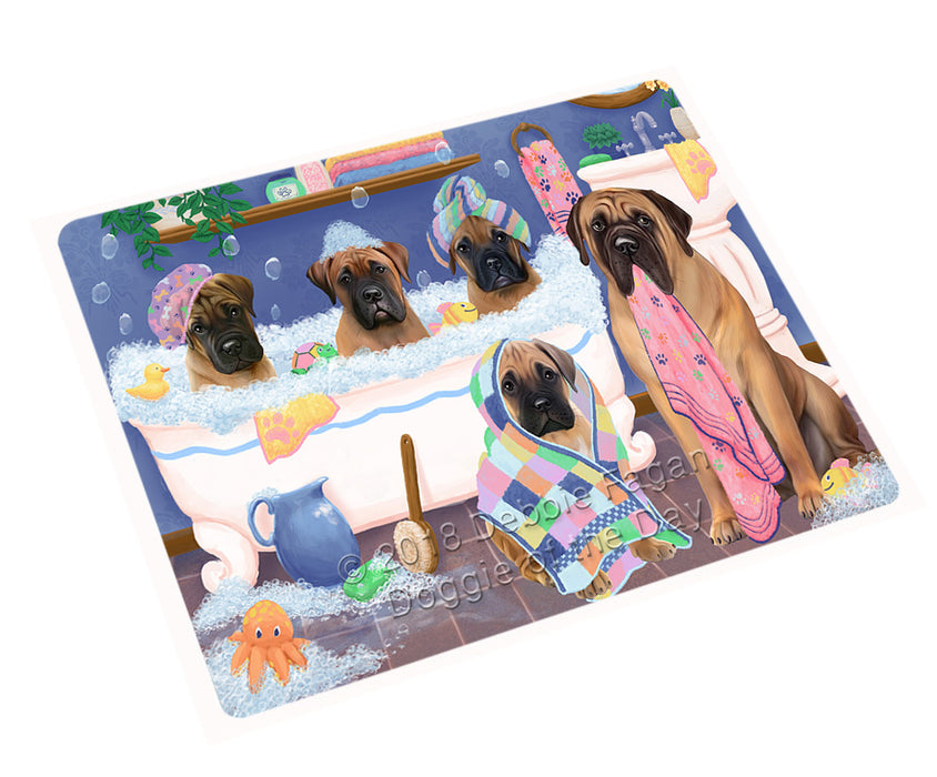 Rub A Dub Dogs In A Tub Bullmastiffs Dog Magnet MAG75465 (Small 5.5" x 4.25")