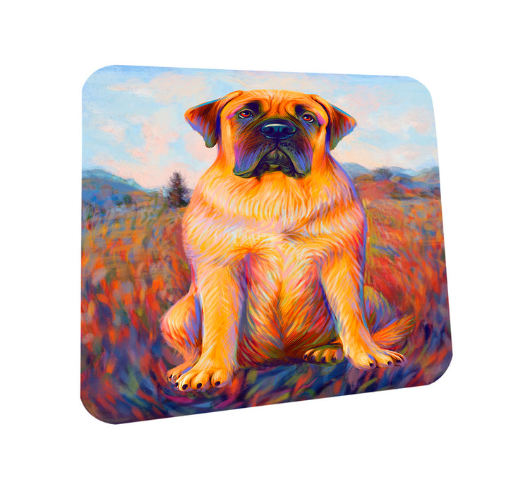 Mystic Blaze Bullmastiff Dog Coasters Set of 4 CST53536