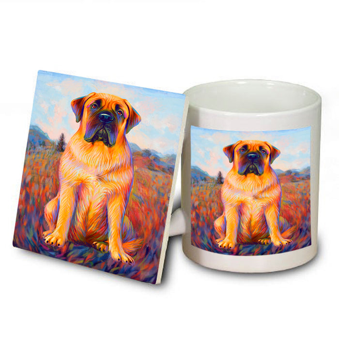 Mystic Blaze Bullmastiff Dog Mug and Coaster Set MUC53570