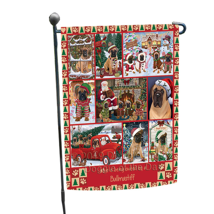 Love is Being Owned Christmas Bullmastiff Dogs Garden Flag GFLG65883