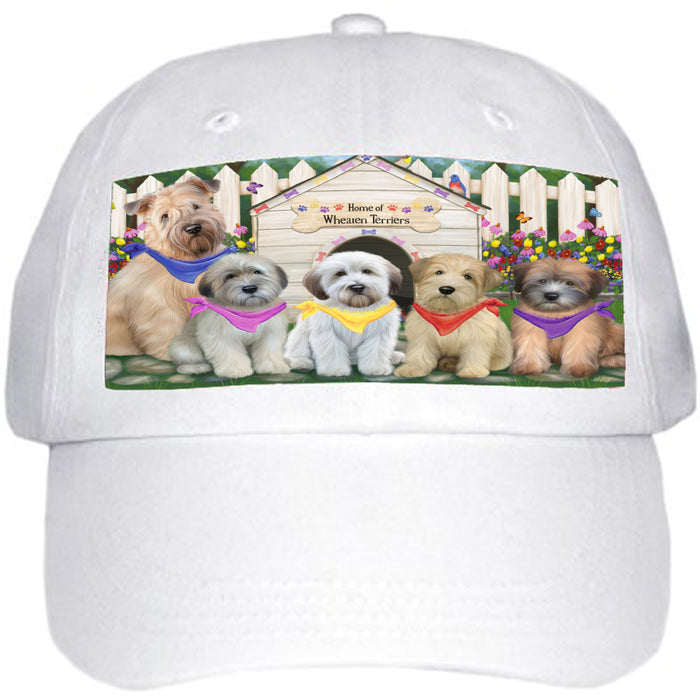 Spring Dog House Wheaten Terriers Dog Ball Hat Cap HAT60381