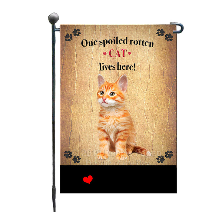 Personalized Spoiled Rotten Tabby Orange Cat GFLG-DOTD-A63160