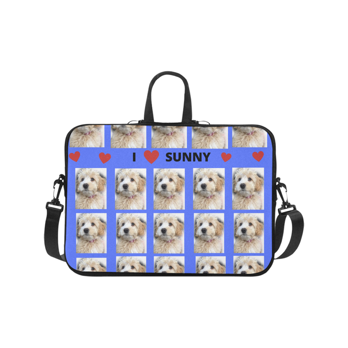 Custom Add Your Photo Here PET Dog Cat Photos on Laptop Bag