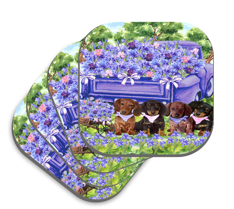 Iris Gift Basket Dachshund Dogs Apron, Coasters, Coffee Mug, Placemats, Quilt, Tote, Umbrella