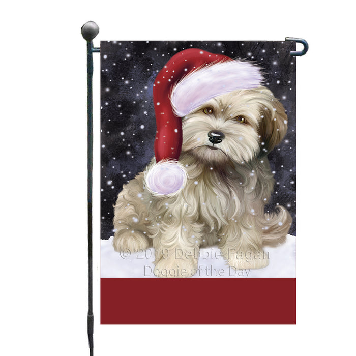 Personalized Let It Snow Happy Holidays Cockapoo Dog Custom Garden Flags GFLG-DOTD-A62327
