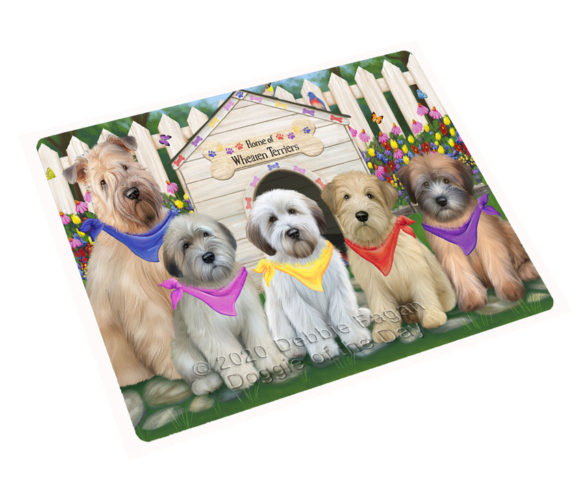 Spring Dog House Wheaten Terriers Dog Blanket BLNKT86232