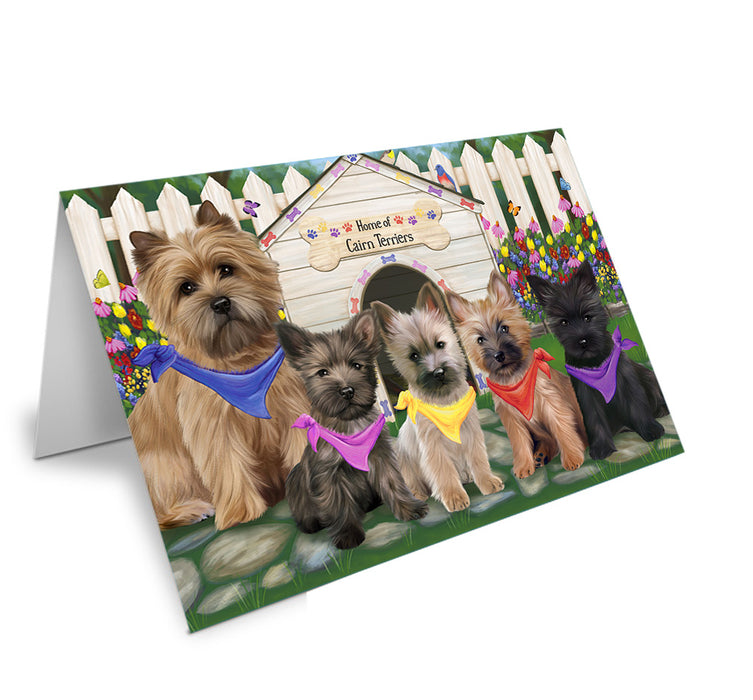 Spring Floral Cairn Terrier Dog Handmade Artwork Assorted Pets Greeting Cards and Note Cards with Envelopes for All Occasions and Holiday Seasons GCD53516