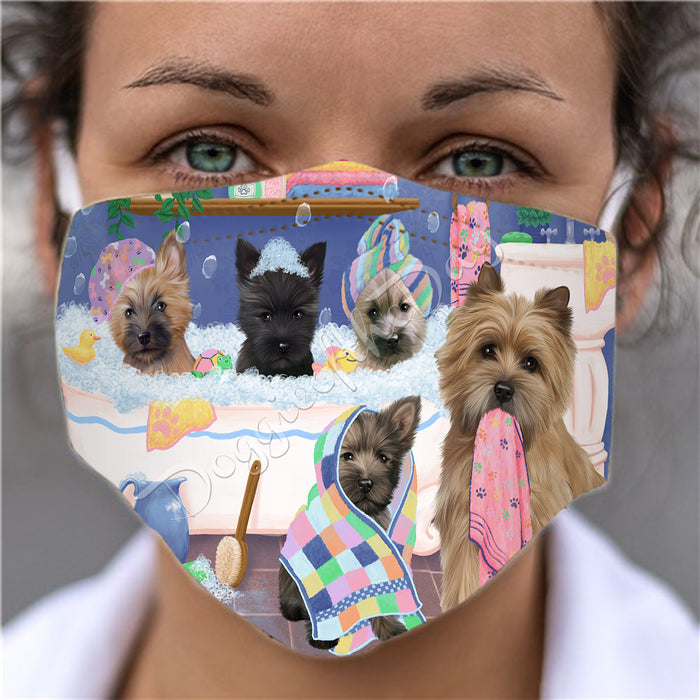 Rub A Dub Dogs In A Tub  Cairn Terrier Dogs Face Mask FM49491