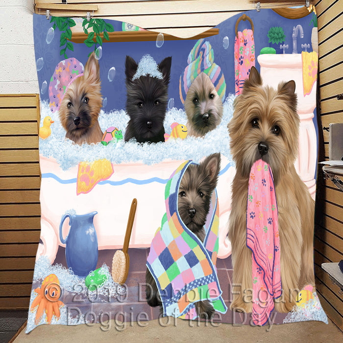 Rub A Dub Dogs In A Tub Cairn Terrier Dogs Quilt