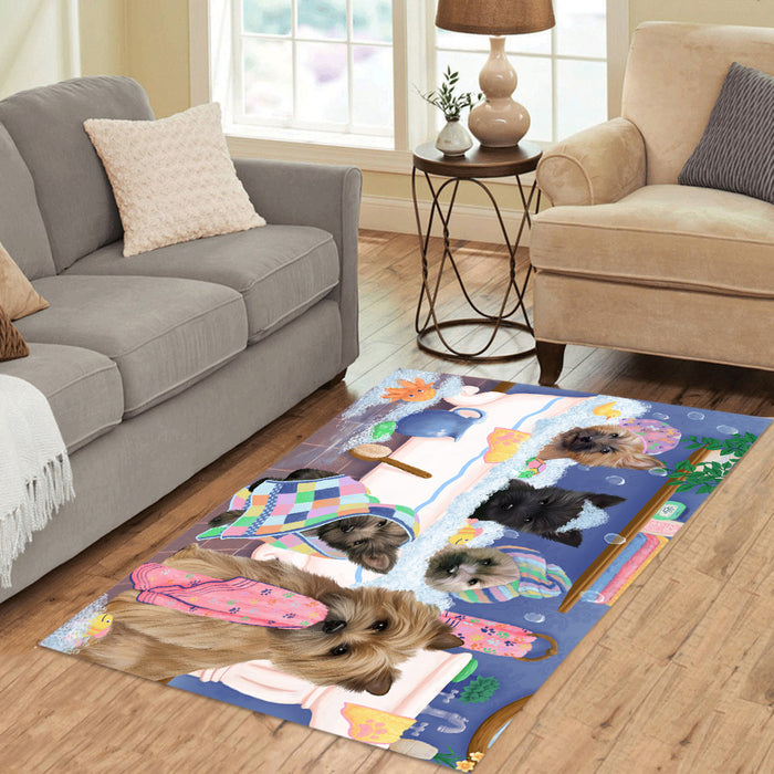 Rub A Dub Dogs In A Tub Cairn Terrier Dogs Area Rug