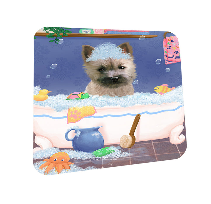 Rub A Dub Dog In A Tub Cairn Terrier Dog Coasters Set of 4 CST57290