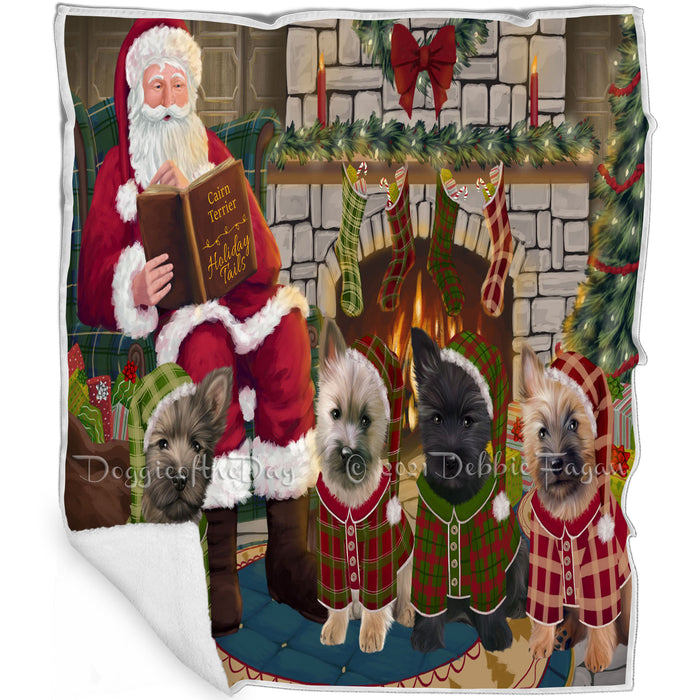 Christmas Cozy Holiday Tails Cairn Terriers Dog Blanket BLNKT115437