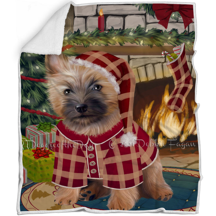 The Stocking was Hung Cairn Terrier Dog Blanket BLNKT116778
