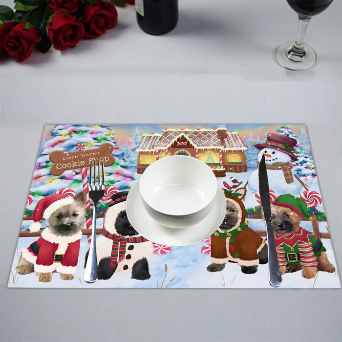 Holiday Gingerbread Cookie Cairn Terrier Dogs Placemat