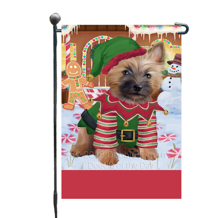 Personalized Gingerbread Candyfest Cairn Terrier Dog Custom Garden Flag GFLG63994