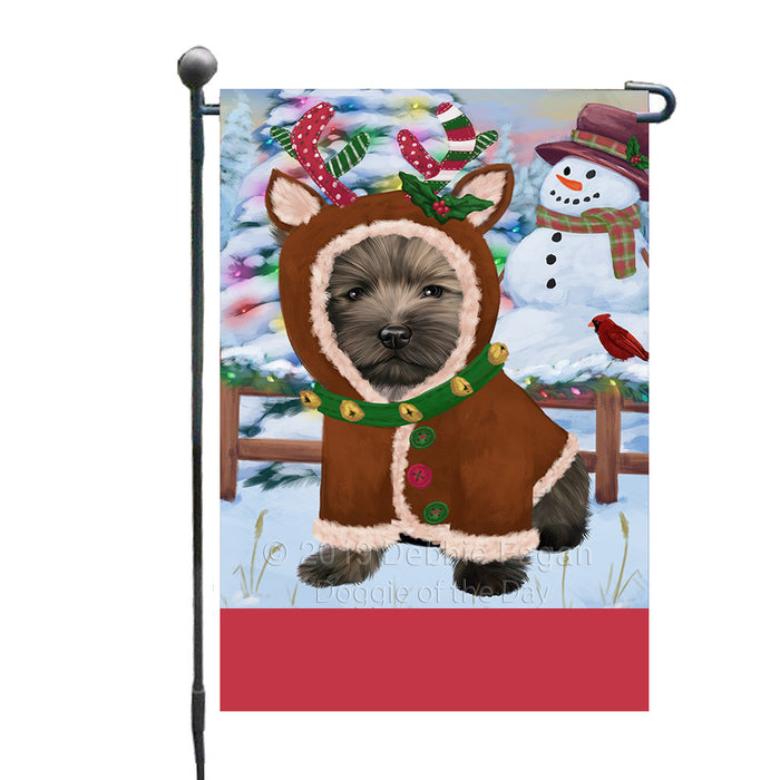 Personalized Gingerbread Candyfest Cairn Terrier Dog Custom Garden Flag GFLG63995