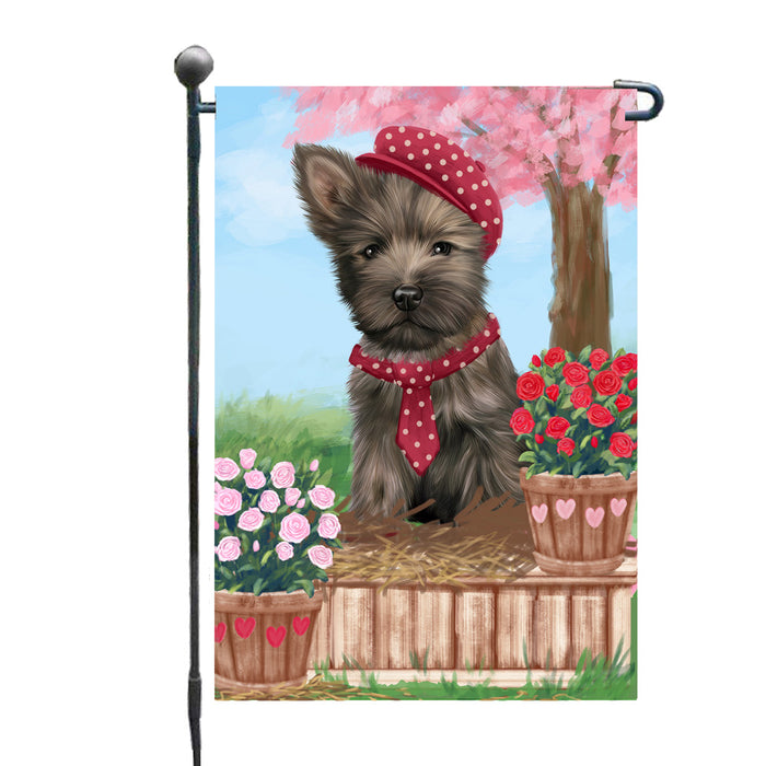 Personalized Rosie 25 Cent Kisses Cairn Terrier Dog Custom Garden Flag GFLG64678