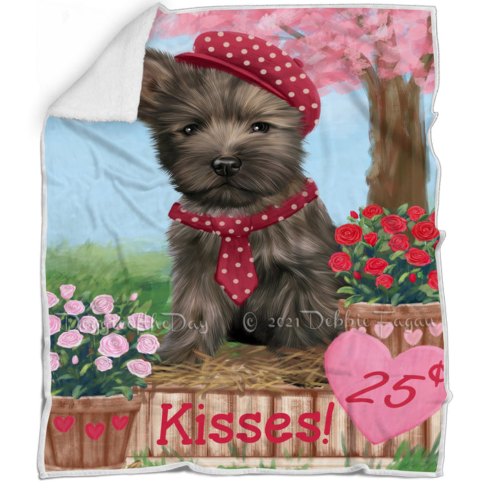 Rosie 25 Cent Kisses Cairn Terrier Dog Blanket BLNKT127281