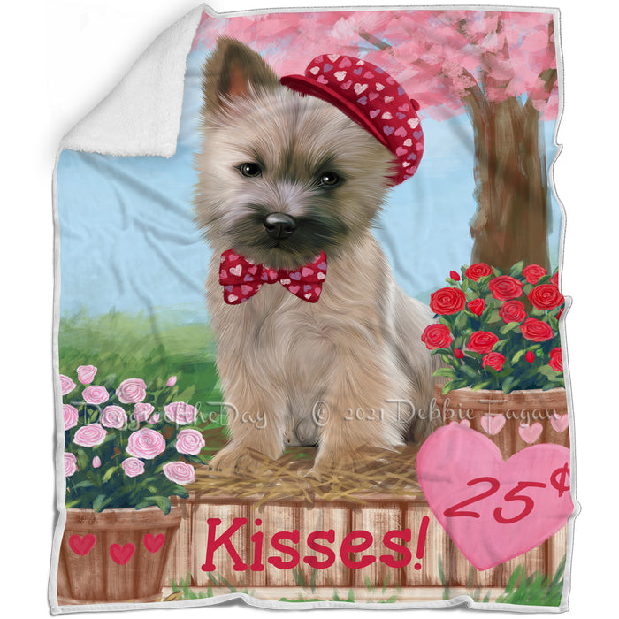 Rosie 25 Cent Kisses Cairn Terrier Dog Blanket BLNKT127290