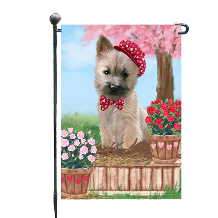 Personalized Rosie 25 Cent Kisses Cairn Terrier Dog Custom Garden Flag GFLG64679
