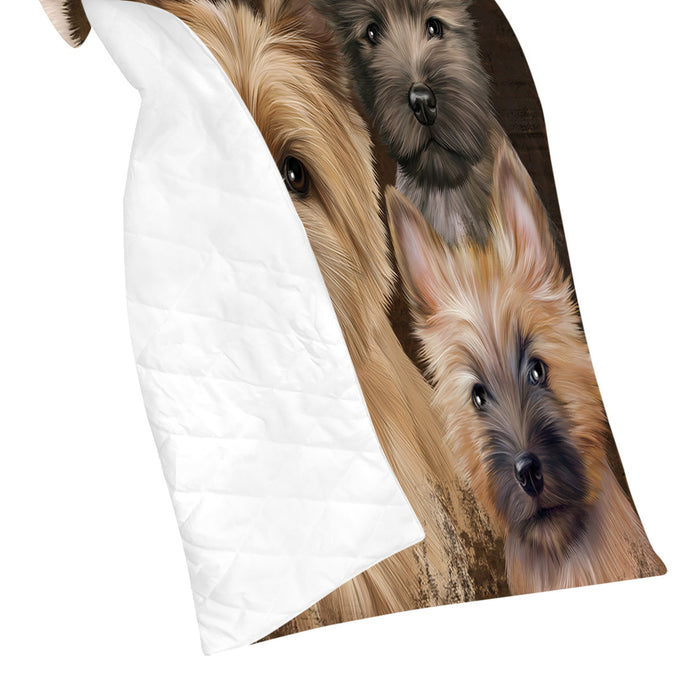 Rustic Cairn Terrier Dogs Quilt