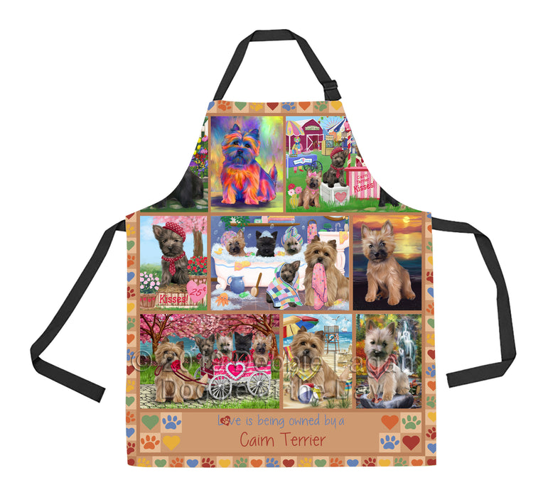 Love is Being Owned Cairn Terrier Dog Beige Apron