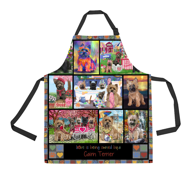 Love is Being Owned Cairn Terrier Dog Grey Apron